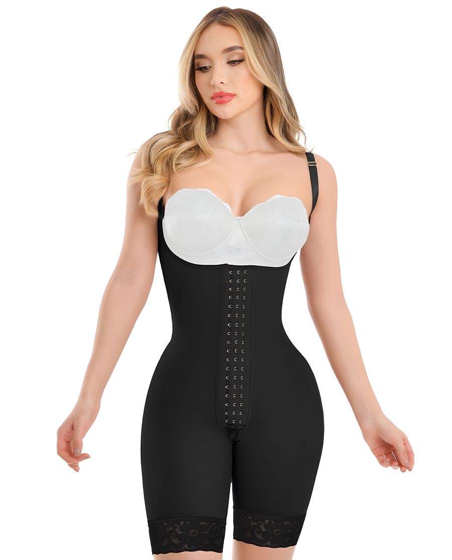 MAJA 1372 – Invisible Full Back Coverage Faja | Adjustable Straps Half-Leg Colombian Stage 3