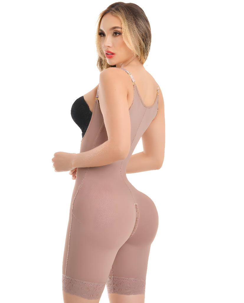 MAJA 1372 – Invisible Full Back Coverage Faja | Adjustable Straps Half-Leg Colombian Stage 3 – view 4