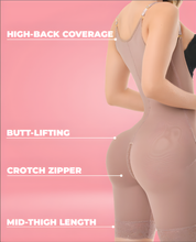Load image into Gallery viewer, MAJA 1372 – Invisible Full Back Coverage Faja | Adjustable Straps Half-Leg Colombian Stage 3 – view 6