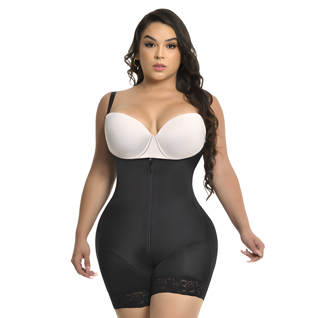 Ann Michell Flex Line with a small waist and two sizes larger in the hips. Short Leg
