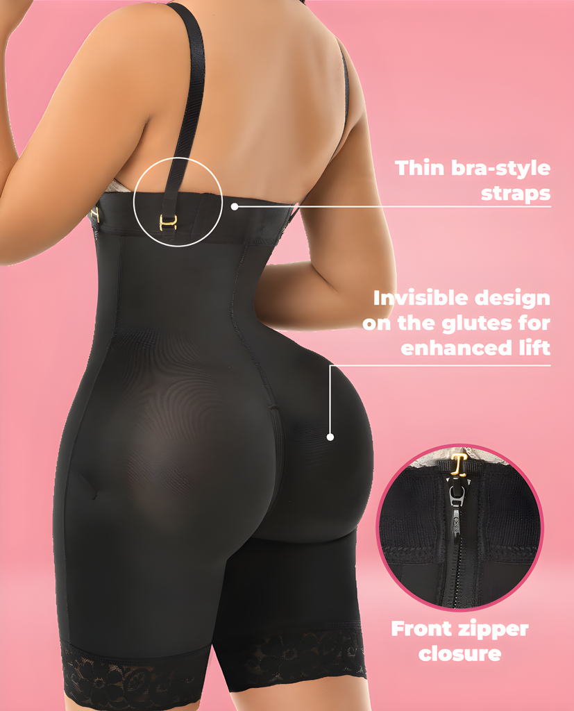ATREVIDA 1331 – Invisible Half-Leg Strapless Faja | Instant Butt Lift Colombian Stage 3 Compression – view 6