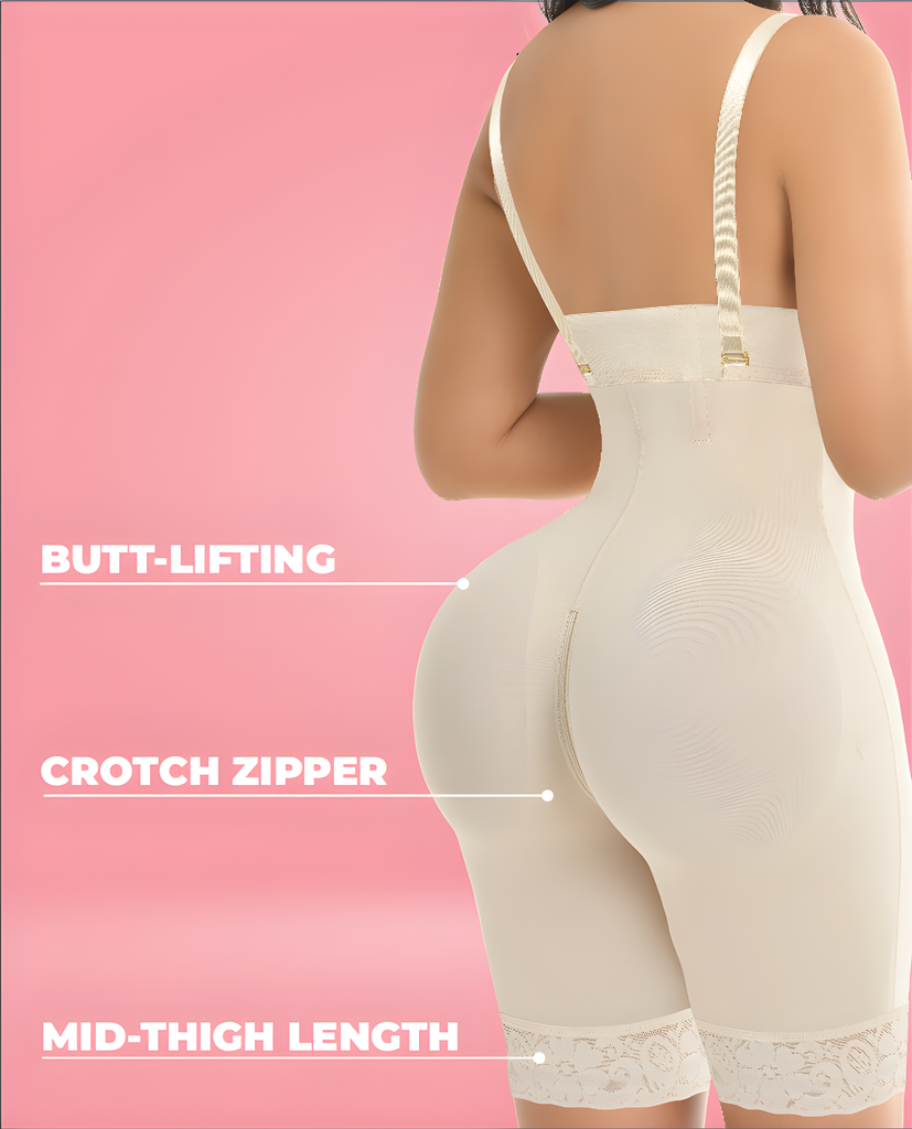 ATREVIDA 1331 – Invisible Half-Leg Strapless Faja | Instant Butt Lift Colombian Stage 3 Compression – view 8