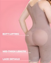 Load image into Gallery viewer, Jana high back thigh-length side zipper faja – view 3