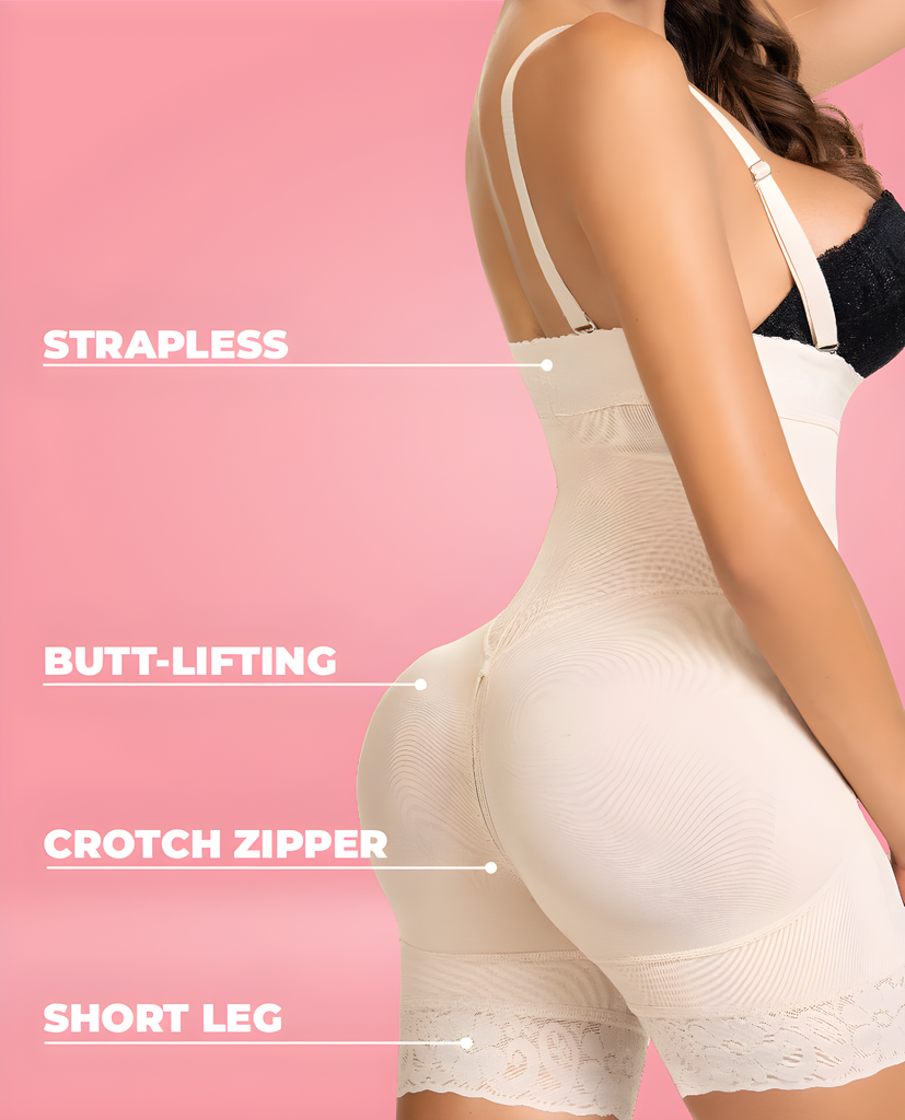 Luna short leg strapless Adjustable Bra Strap Stage 4 Colombian Faja – view 5