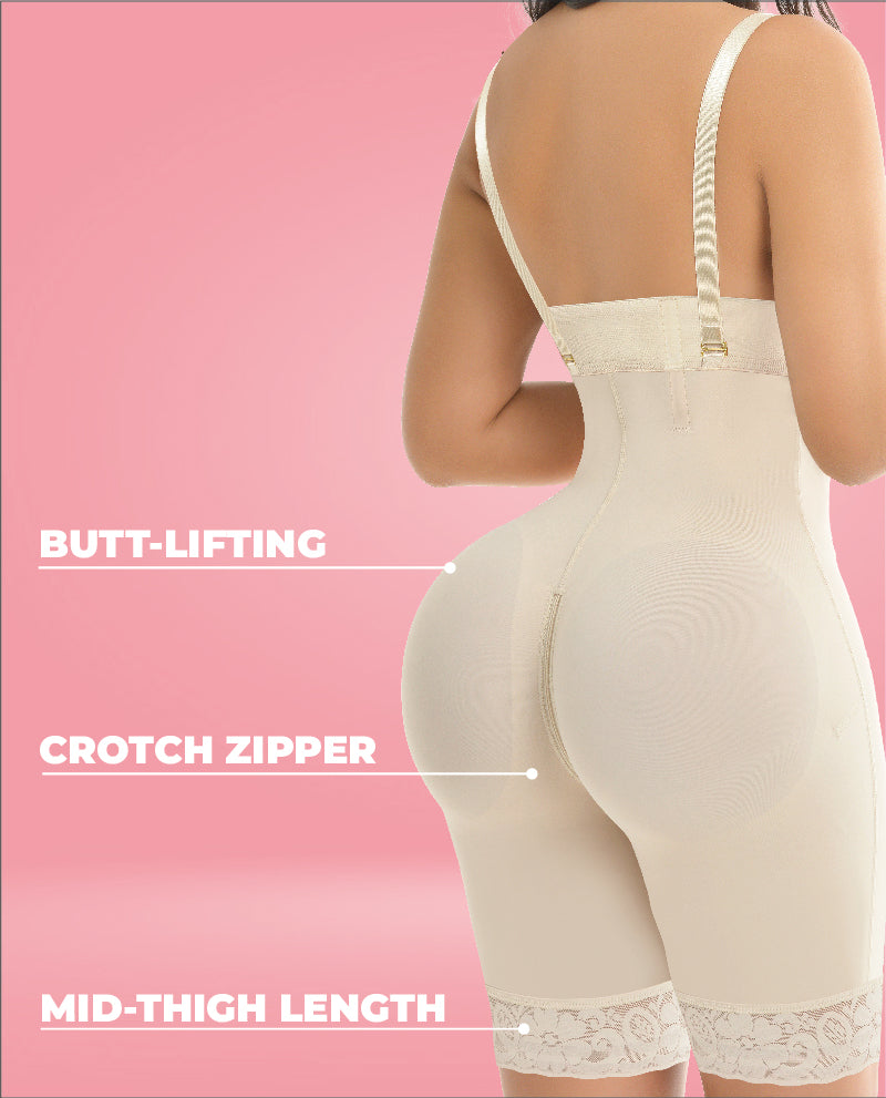 Atrevida Invisible Half Leg strapless faja instant butt lift Colombian stage 3