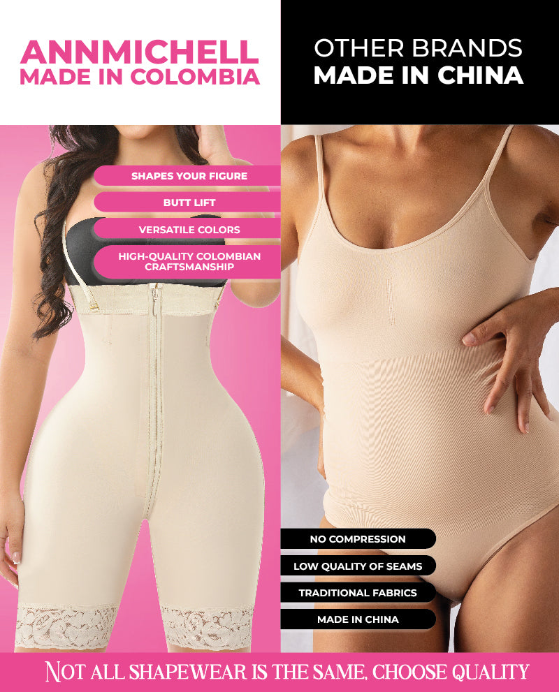 Atrevida Invisible Half Leg strapless faja instant butt lift Colombian stage 3