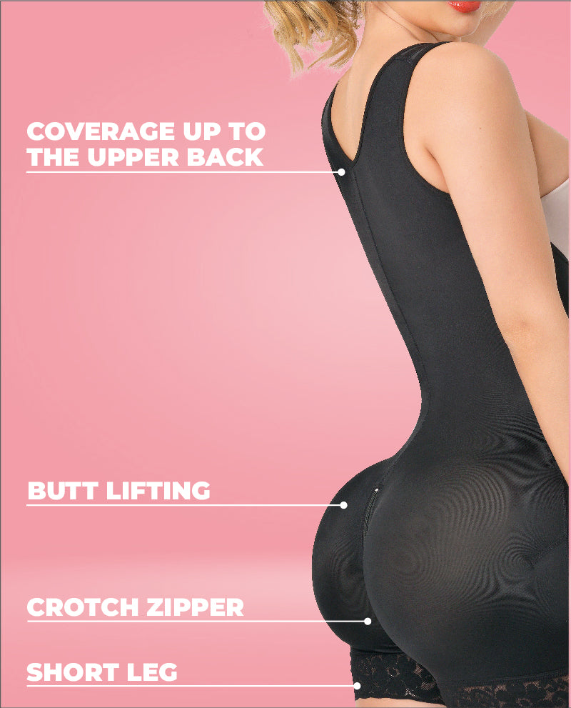 Lujosa Invisible Full back coverage Faja With hooks Short leg Colombian Stage 3