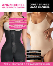 Load image into Gallery viewer, Lujosa Invisible Full back coverage Faja With hooks Short leg Colombian Stage 3