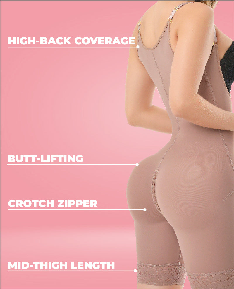 Maja Invisible Full back coverage adustable straps half leg faja colombian Stage 3