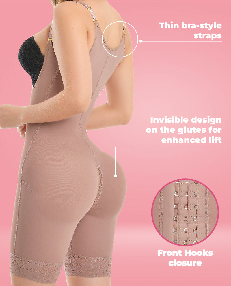 Maja Invisible Full back coverage adustable straps half leg faja colombian Stage 3