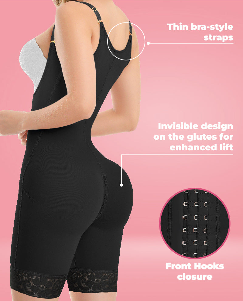 Maja Invisible Full back coverage adustable straps half leg faja colombian Stage 3