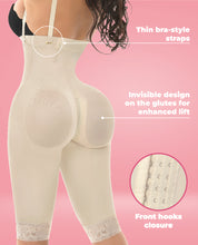 Load image into Gallery viewer, Presumida Invisible Strapless 3 Row front hooks Full Leg Faja Colombian Stage 3