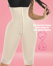 Load image into Gallery viewer, Presumida Invisible Strapless 3 Row front hooks Full Leg Faja Colombian Stage 3