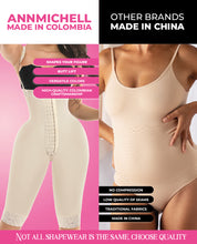 Load image into Gallery viewer, Presumida Invisible Strapless 3 Row front hooks Full Leg Faja Colombian Stage 3
