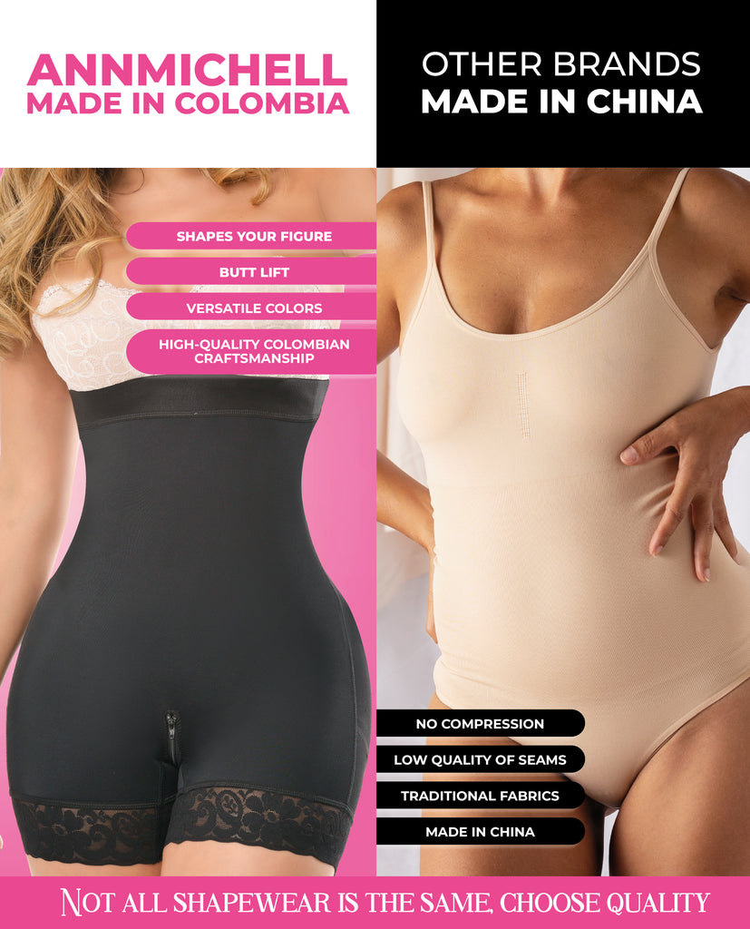 Annmichell Fufu Invisible High waisted shorts Instant butt lift Colombian Stage 3