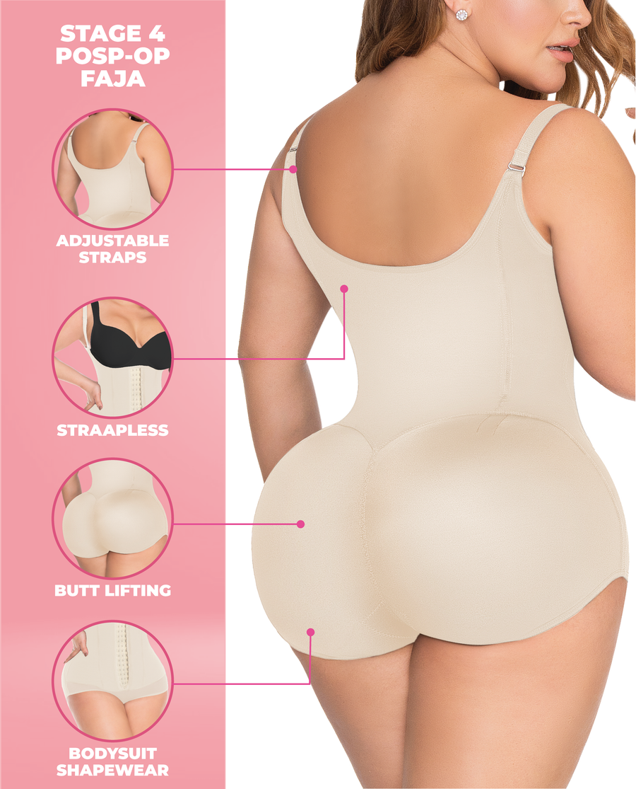Roxana stage 4 colombian faja enhanced buttocks and ultra waist no bra  Bootylove ™ – view 7