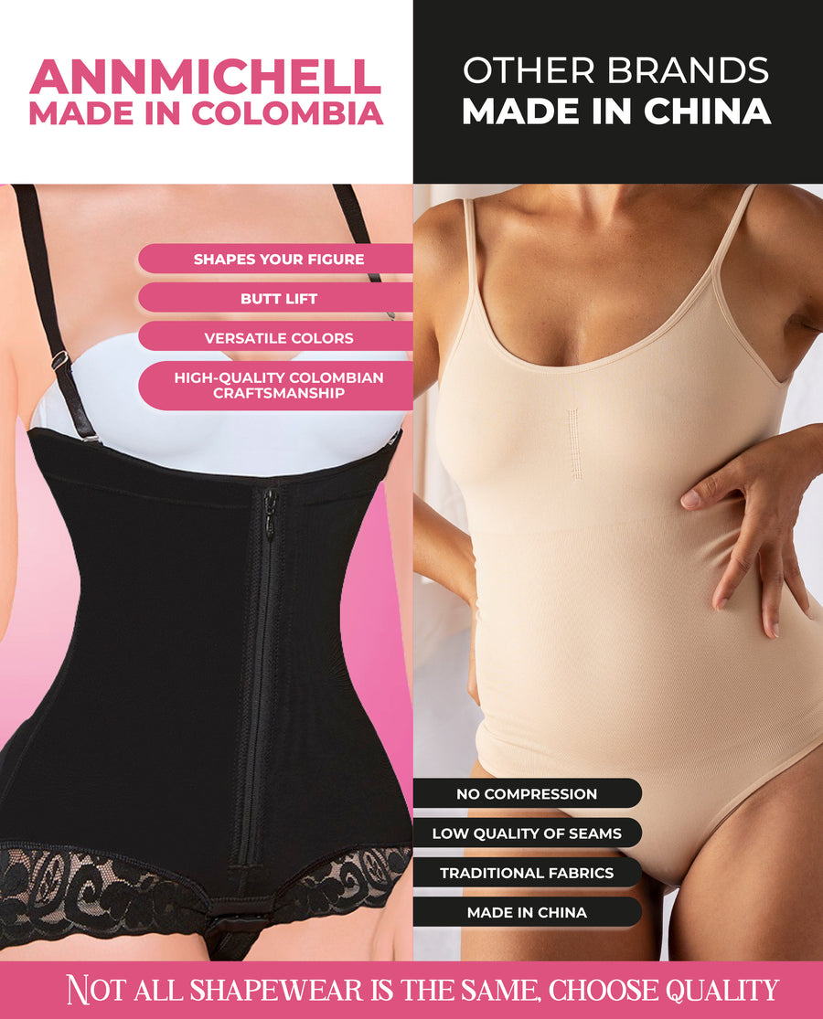 Ann Michell 1614-KATTY Strapless Colombian Faja – Premium Powernet Compression – view 9
