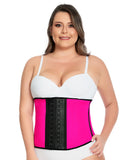 Sport Girdle Short Torso 2 hooks Fuchsia