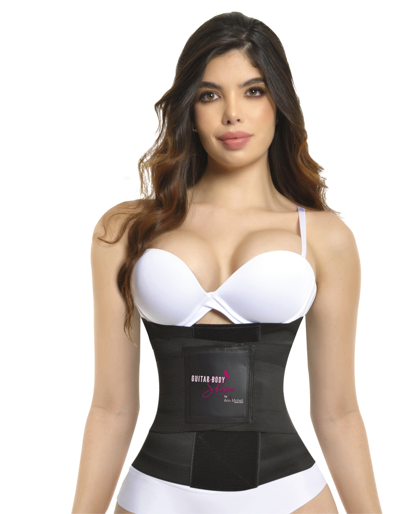 Hourglass waistband Stage 4 Colombian Fitness Belt – 5 Steel Bones High-Compression Gym Support