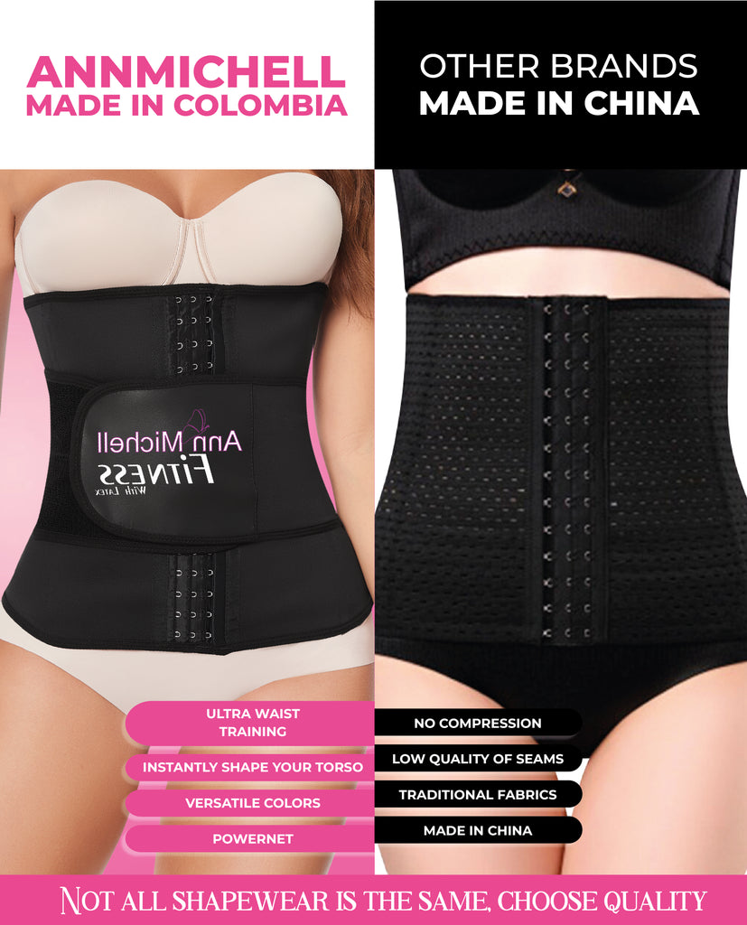Level 4 Colombian Waist Trainer 4025 – With Lumbar Support & Adjustable Velcro Fitness Belt