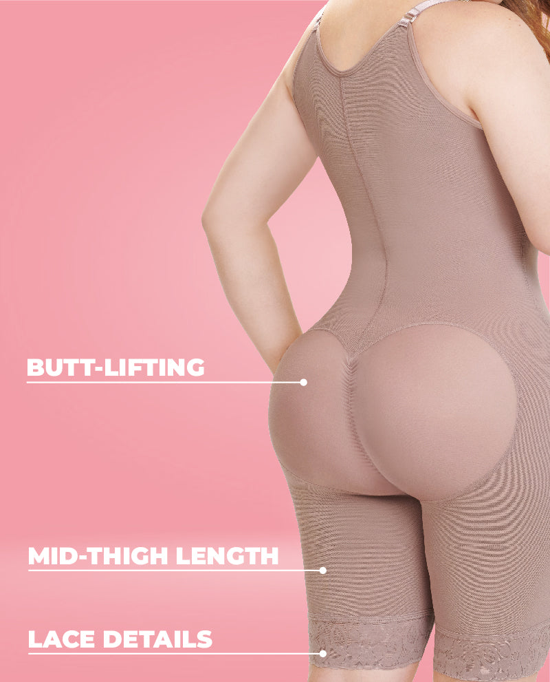 Jana high back thigh-length side zipper faja