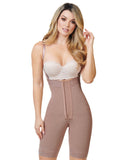 Vanessa mid-thigh Strapless body shaper with crotch zipper