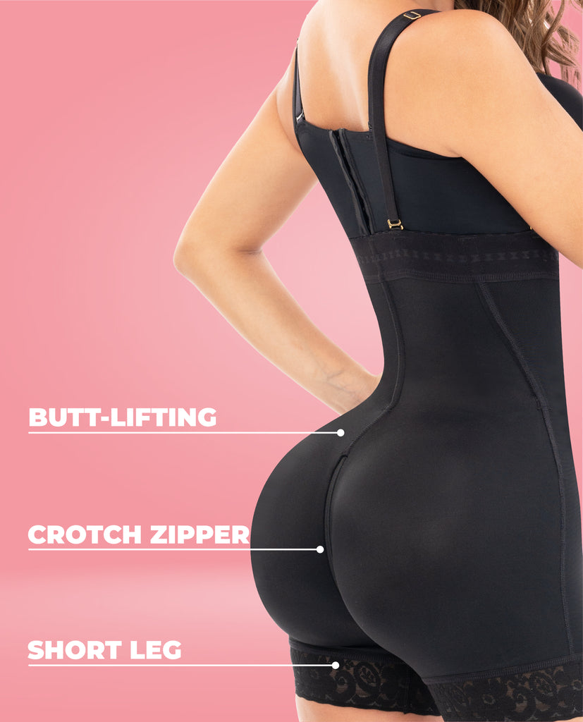 8203 Stage 5 Strapless Colombian Faja – High Compression Postpartum & Post Surgery Shapewear