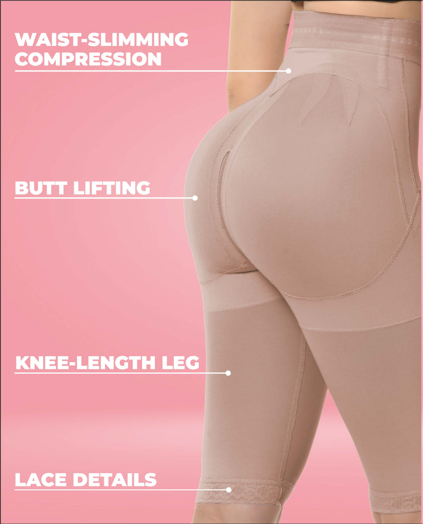 Ann Michell Abril Stage 4 Long-Leg Short with Hooks BootyLove Shapewear – REF 9154  Bootylove ™