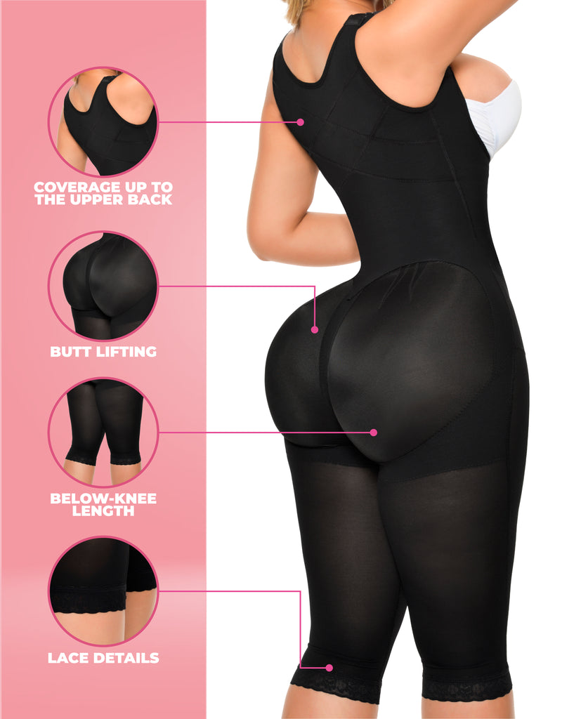 9551 Selena stage 4 faja colombian post surgery recovery long leg no bra Bootylove ™