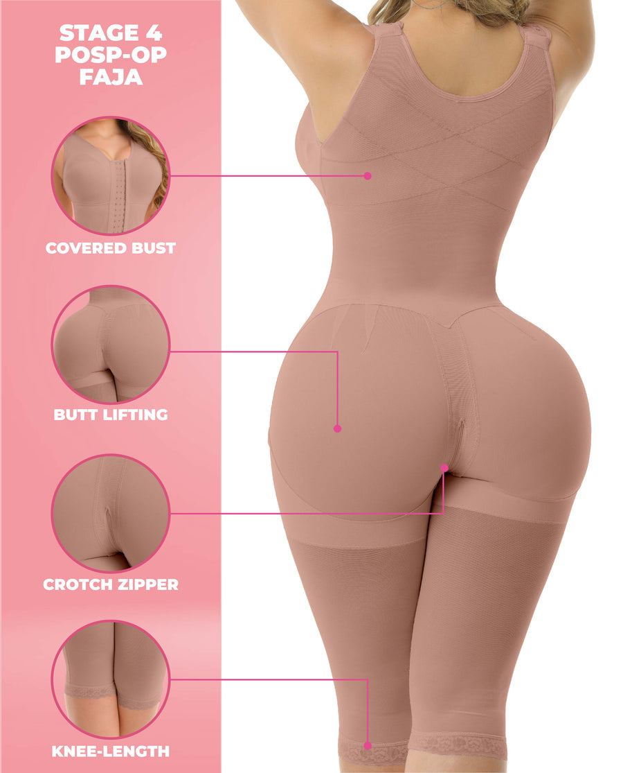 Noa Stage 4 Compression Full Body Bbl & Lipo Faja Colombian Post Surgery With Bra Bootylove ™ – view 5