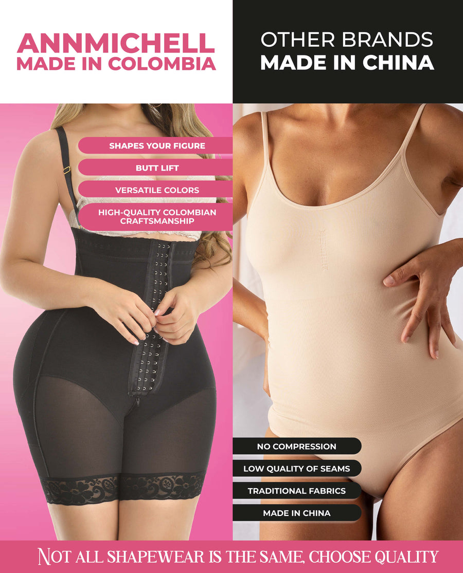 Adel stage 4 figure with bbl colombian faja half leg & perfect curves no bra Bootylove ™ – view 9