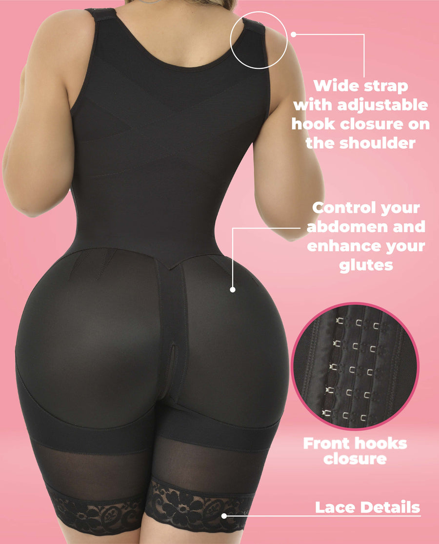 Jaiden Stage 4 BBL Maintenance & Lifestyle Colombian Faja Post-Op No Bra Half leg  Bootylove ™ – view 4