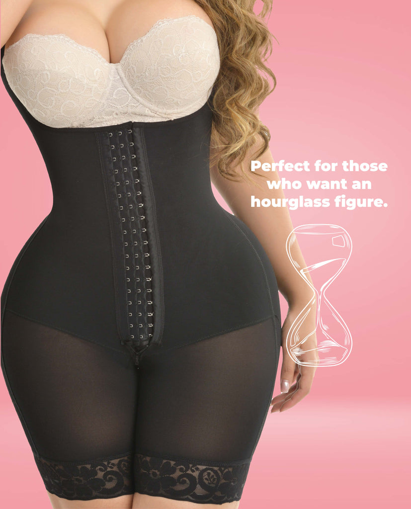 Jaiden Stage 4 BBL Maintenance & Lifestyle Colombian Faja Post-Op No Bra Half leg  Bootylove ™