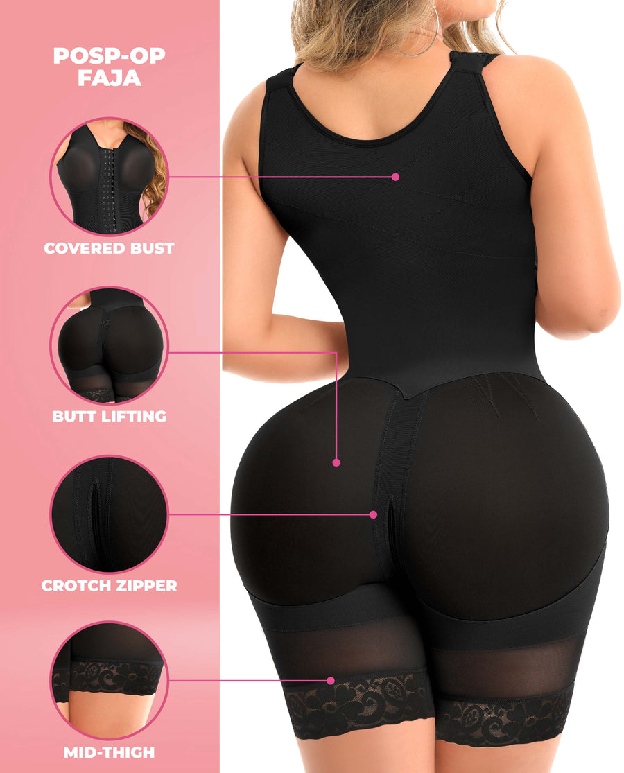 ERIN Stage 4 –faja colombian bbl recovery  Post Surgery Hourglass Compression Shapewear Bootylove ™ – view 7