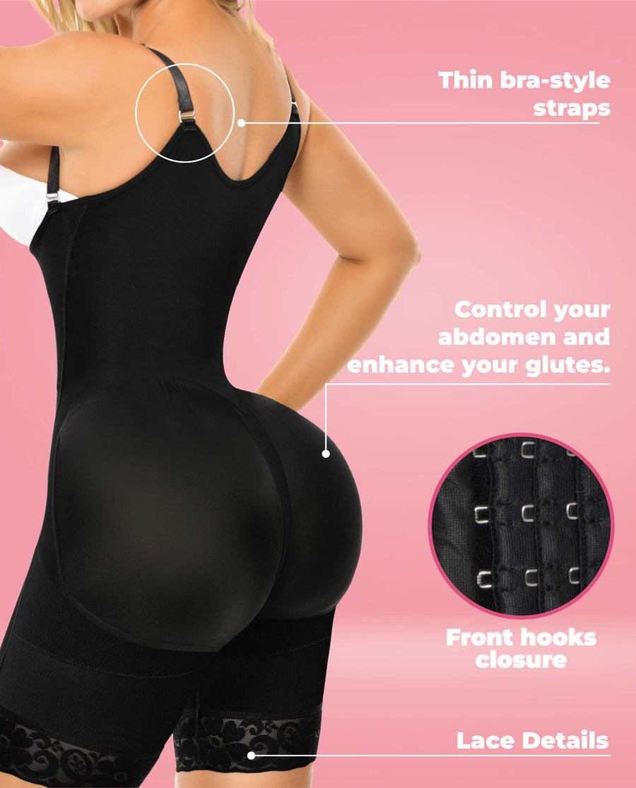 Ellie Stage 4 Figure With Bbl Colombian Faja Half Leg & Perfect Curves No Bra Bootylove ™ – view 4