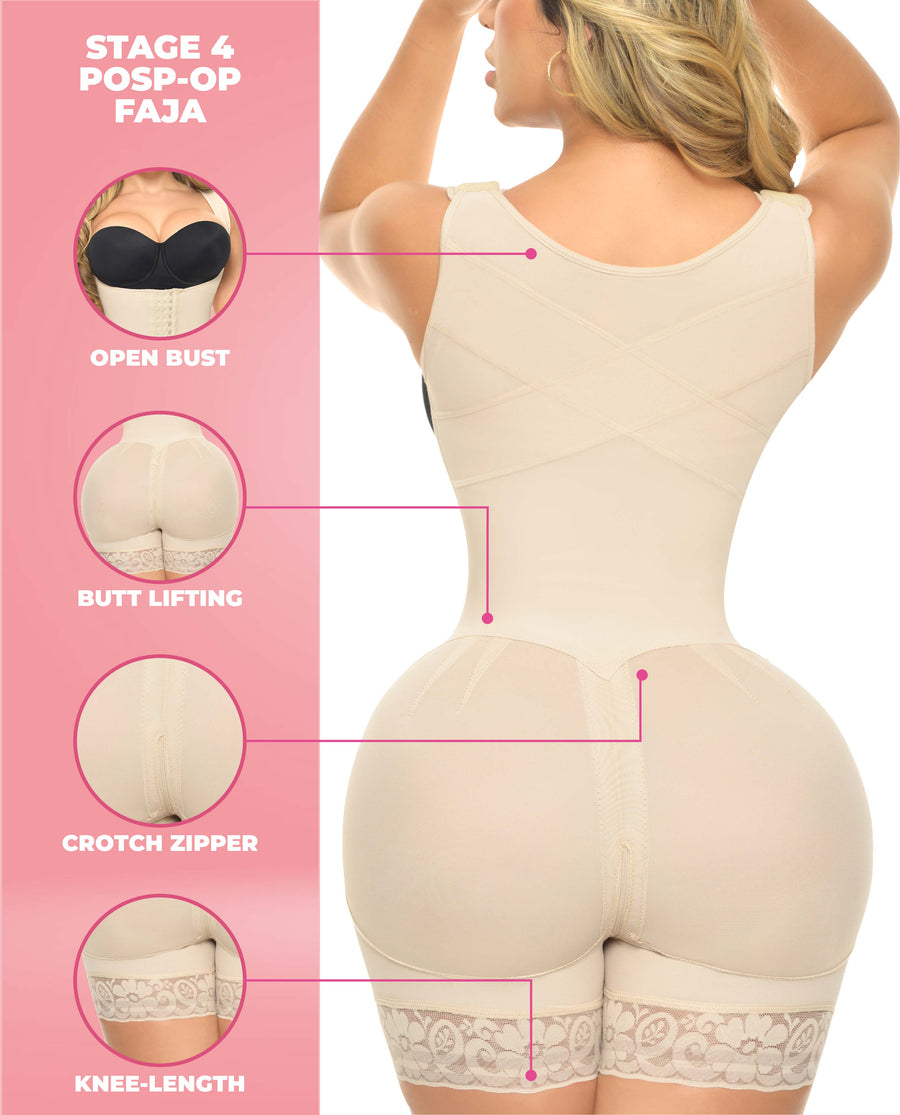 Opal Stage 4 Faja Short For Bbl & Tummy Tuck Recovery No Bra Bootylove ™ – view 6