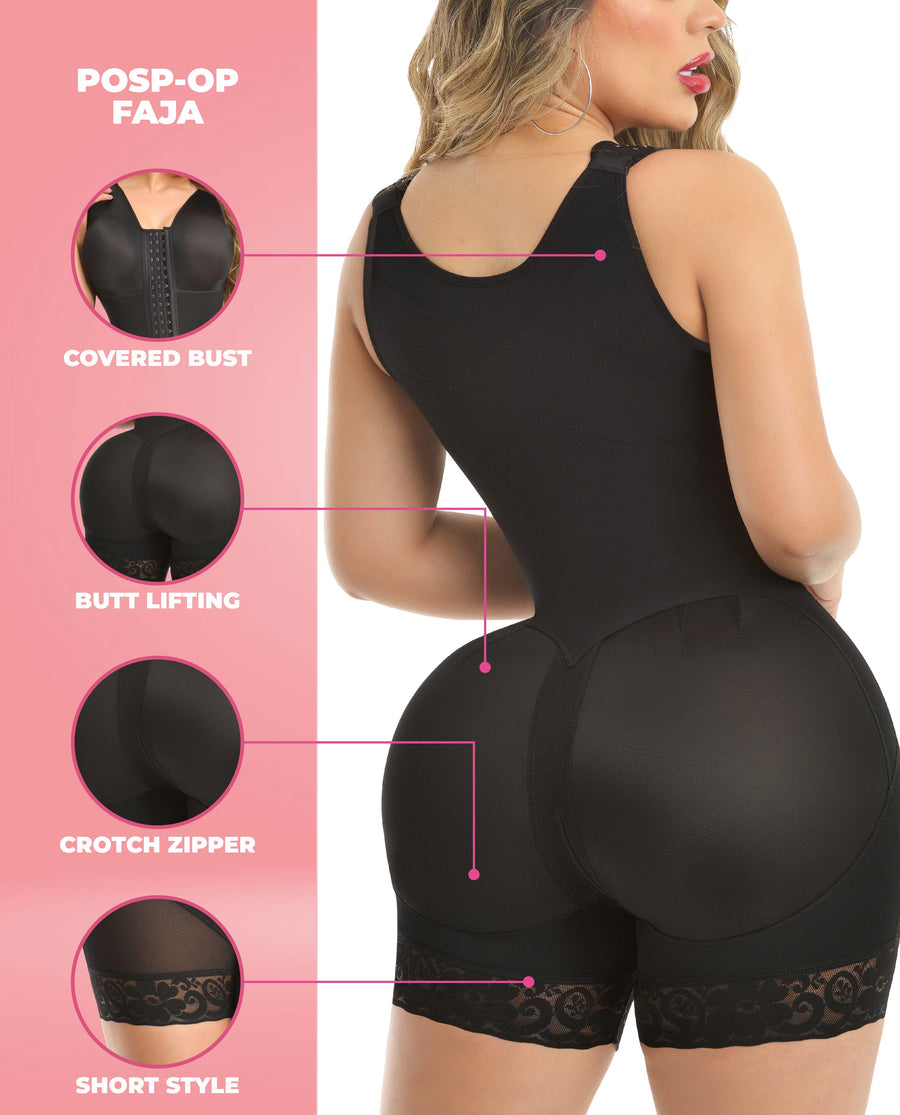 Millye stage 4 compression for bbl recovery hourglass figure short leg and bra Bootylove ™ – view 3