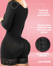 Load image into Gallery viewer, Lexi Stage 4 Hourglass Bbl Faja Colombian Post Surgery With Sleeves Short Leg And Bra Bootylove ™