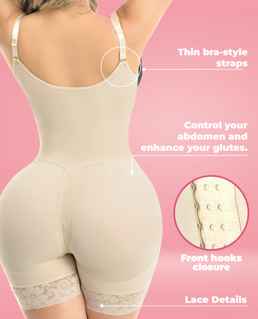 9575 Maya – Stage 4 Colombian Faja | Post-BBL Maintenance, 3 Hooks, Short-Leg, No Bra